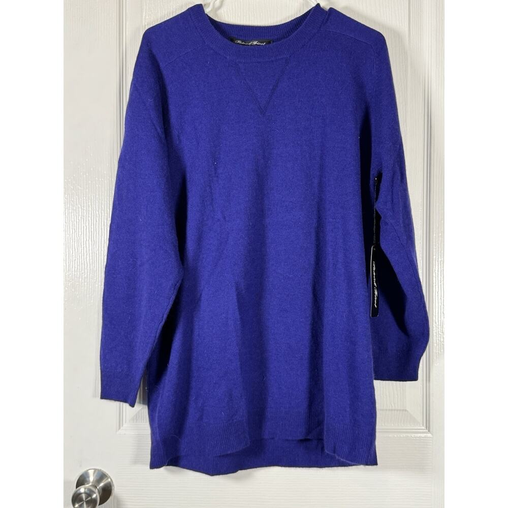 Patrick Tricot Vtg Purple Sweater lambswool, angora,nylonblend shoulderpads 80s - Picture 6 of 7